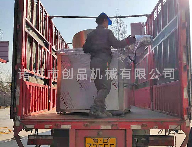 油炸机发货现场